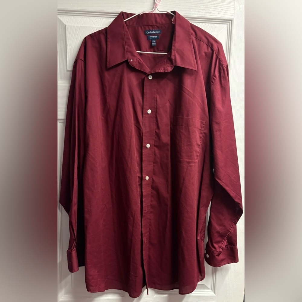 Croft & Barrow Men’s Classic Fit Button Up Shirt Size 18 1/2